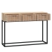 vidaXL konsoles galdiņš, 105x30x75cm, inženierijas koks, dzelzs