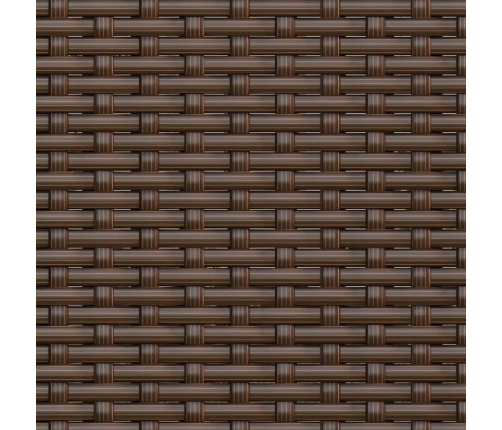 vidaXL dārza dīvāna komplekts, brūna PE rotangpalma