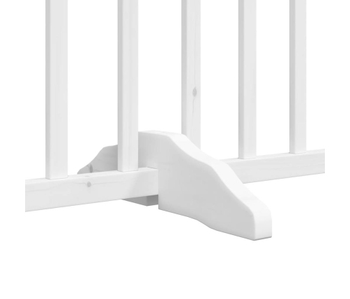 vidaXL suņu vārti ar durvīm salokāmi 6 paneļi 300 cm egles masīvkoks