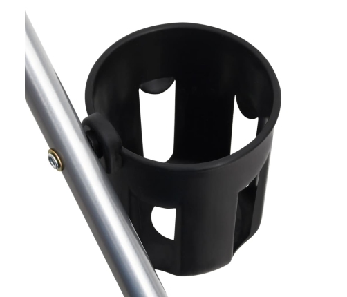 vidaXL saliekami suņu ratiņi, 76x50x100 cm, Oksfordas audums, pelēki