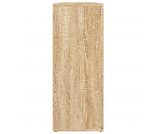 vidaXL kumode, ozolkoka krāsa, 91x29,5x75 cm, inženierijas koks