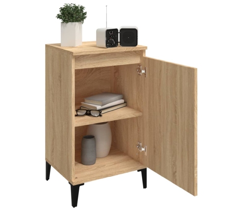 vidaXL naktsskapīši, 2 gb., koka krāsa, 40x35x70 cm, inženierijas koks