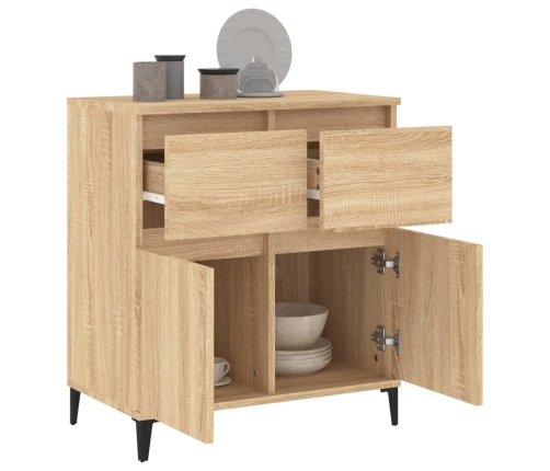 vidaXL kumode, ozolkoka krāsā, 60x35x70 cm, inženierijas koks