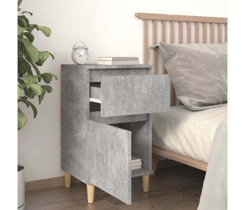 vidaXL naktsskapītis, betona pelēks, 40x35x70 cm