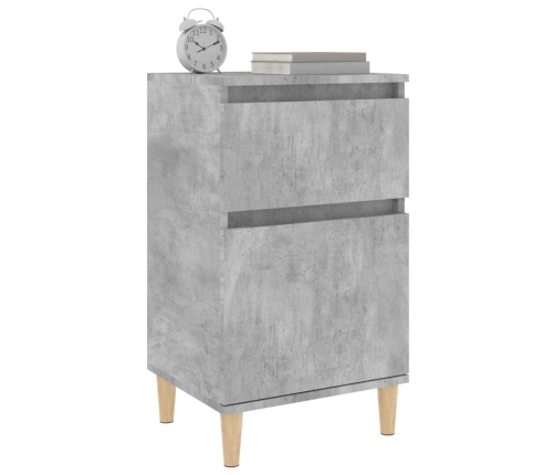 vidaXL naktsskapītis, betona pelēks, 40x35x70 cm