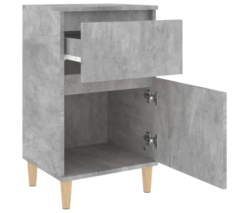 vidaXL naktsskapītis, betona pelēks, 40x35x70 cm