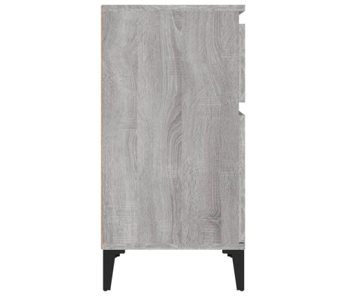 vidaXL naktsskapīši, 2 gab., pelēki, 40x35x70 cm