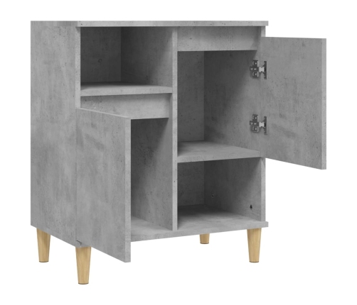 vidaXL plaukts, betona pelēks, 60x35x70 cm, inženierijas koks