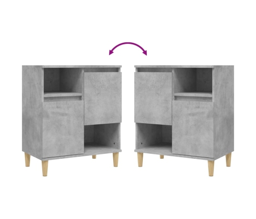 vidaXL plaukts, betona pelēks, 60x35x70 cm, inženierijas koks