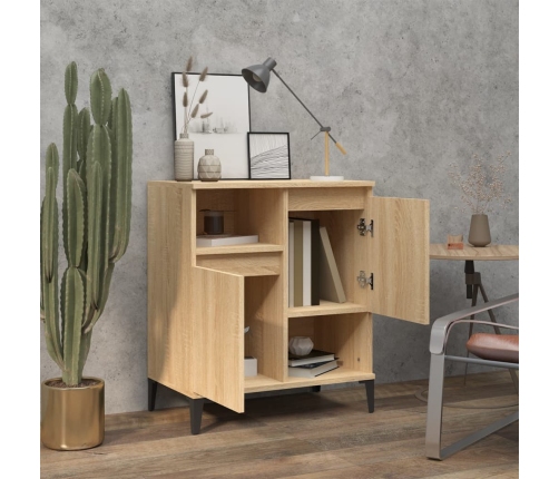 vidaXL kumode, ozolkoka krāsā, 60x35x70 cm, inženierijas koks