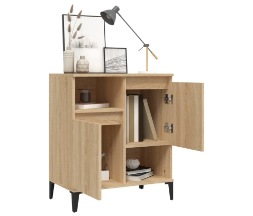 vidaXL kumode, ozolkoka krāsā, 60x35x70 cm, inženierijas koks