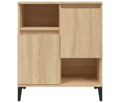 vidaXL kumode, ozolkoka krāsā, 60x35x70 cm, inženierijas koks