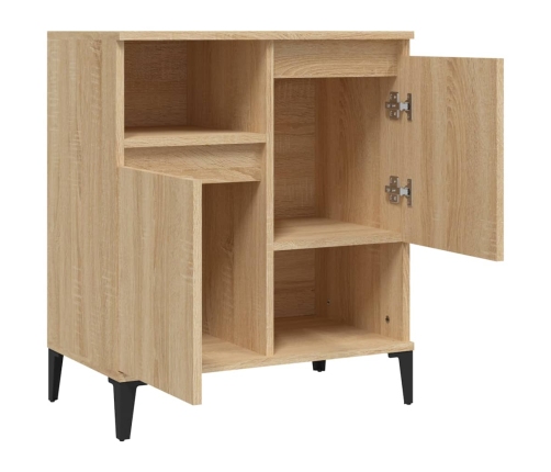 vidaXL kumode, ozolkoka krāsā, 60x35x70 cm, inženierijas koks