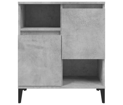 vidaXL plaukts, betona pelēks, 60x35x70 cm, inženierijas koks