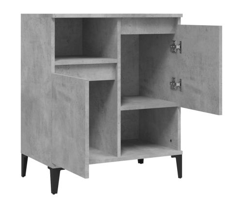 vidaXL plaukts, betona pelēks, 60x35x70 cm, inženierijas koks