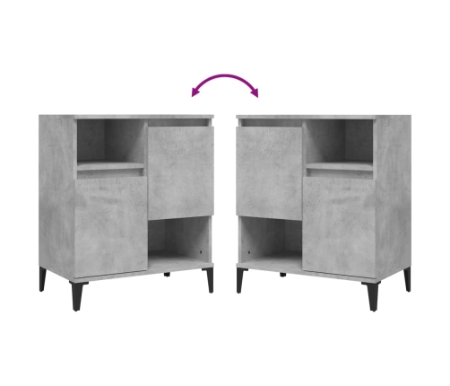 vidaXL plaukts, betona pelēks, 60x35x70 cm, inženierijas koks