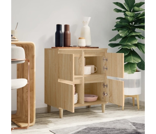 vidaXL kumode, ozolkoka krāsā, 60x35x70 cm, inženierijas koks