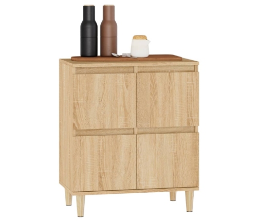 vidaXL kumode, ozolkoka krāsā, 60x35x70 cm, inženierijas koks