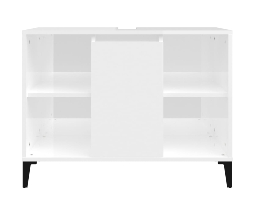 vidaXL izlietnes skapītis, balts, 80x33x60 cm, inženierijas koks