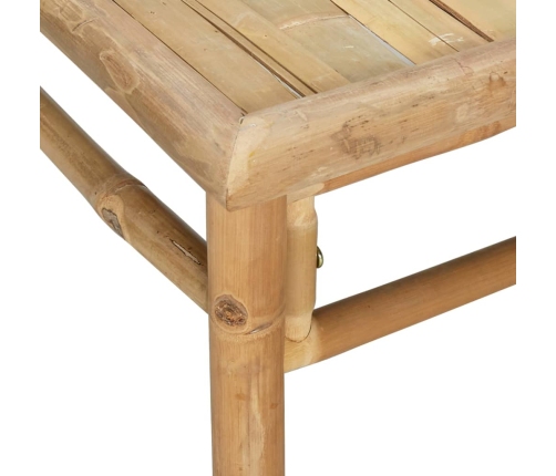 vidaXL 10-daļīgs dārza dīvānu komplekts ar pelēkiem matračiem, bambuss