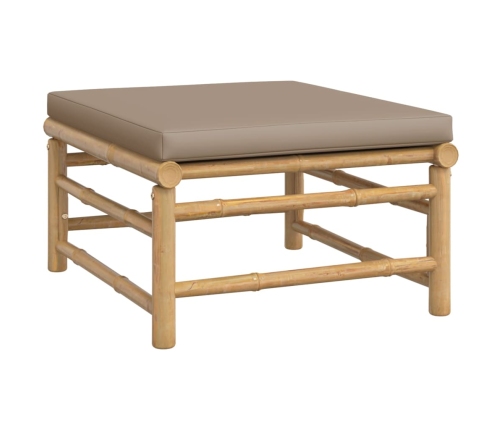 vidaXL 10-daļīgs dārza atpūtas mēbeļu komplekts ar matračiem, bambuss