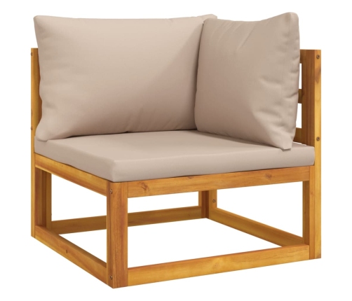 vidaXL 10-daļīgs atpūtas mēbeļu komplekts ar matračiem, masīvkoks