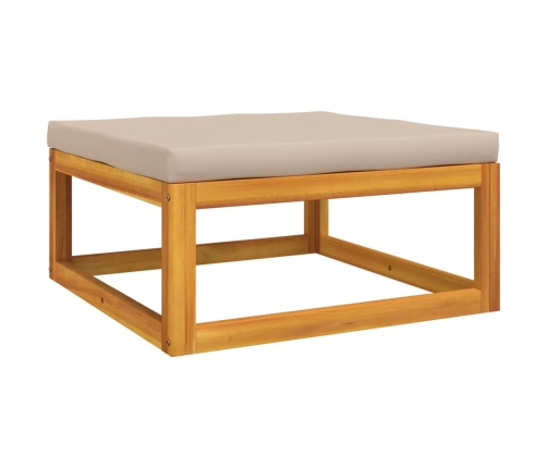 vidaXL 10-daļīgs atpūtas mēbeļu komplekts ar matračiem, masīvkoks