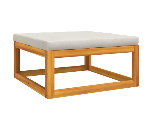 vidaXL 11-daļīgs dārza atpūtas mēbeļu komplekts, matrači, masīvkoks