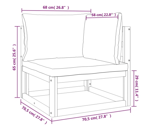 vidaXL 11-daļīgs dārza atpūtas mēbeļu komplekts, matrači, masīvkoks