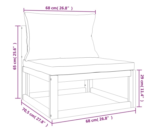 vidaXL 11-daļīgs dārza atpūtas mēbeļu komplekts, matrači, masīvkoks