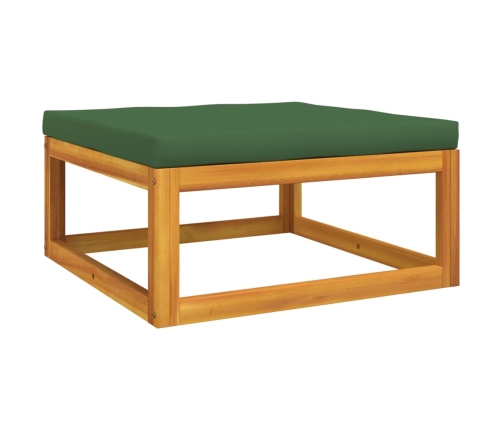 vidaXL 10-daļīgs dārza atpūtas mēbeļu komplekts, matrači, masīvkoks