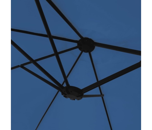 vidaXL saulessargs ar 2 jumtiņiem, zils, 449x245 cm