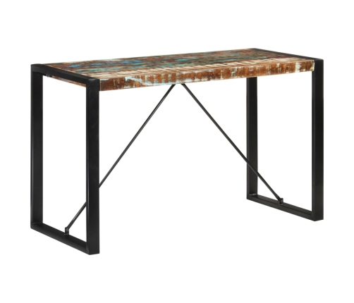 vidaXL virtuves galds, 120x55x76 cm, pārstrādāts masīvkoks