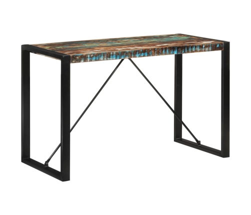 vidaXL virtuves galds, 120x55x76 cm, pārstrādāts masīvkoks