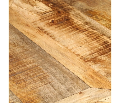 vidaXL virtuves galds, Ø150x76 cm, neapstrādāts mango masīvkoks