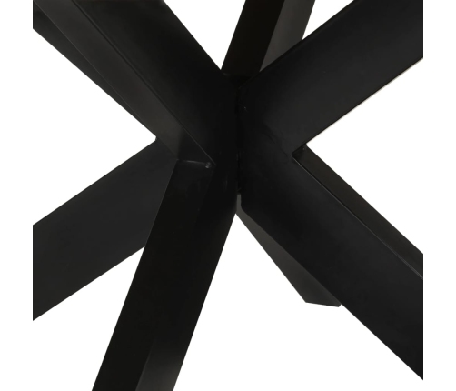 vidaXL virtuves galds, Ø150x76 cm, neapstrādāts mango masīvkoks