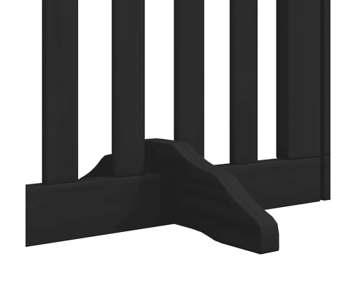 vidaXL suņu vārti ar durvīm, salokāmi, 15 paneļi, 750 cm, papeles koks