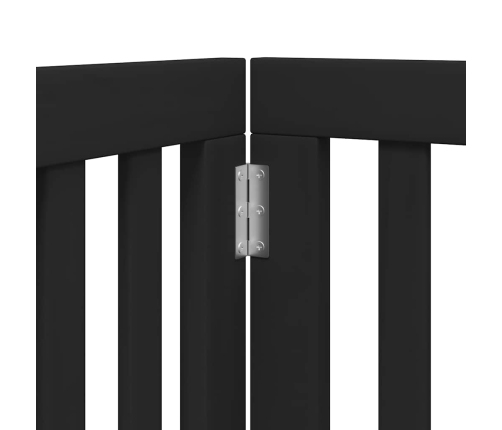 vidaXL suņu vārti ar durvīm, salokāmi, 15 paneļi, 750 cm, papeles koks