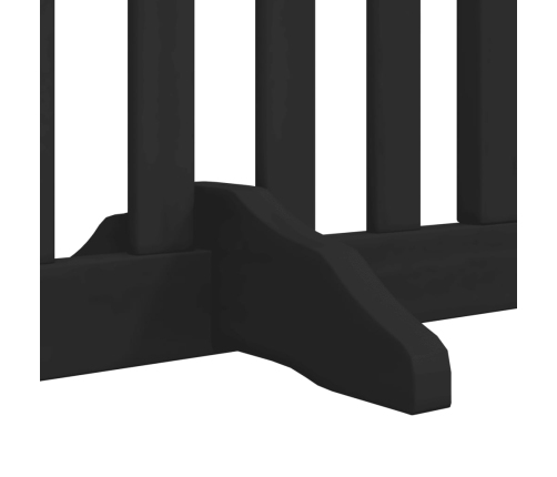 vidaXL suņu vārti ar durvīm, salokāmi, 6 paneļi, 480 cm, papeles koks