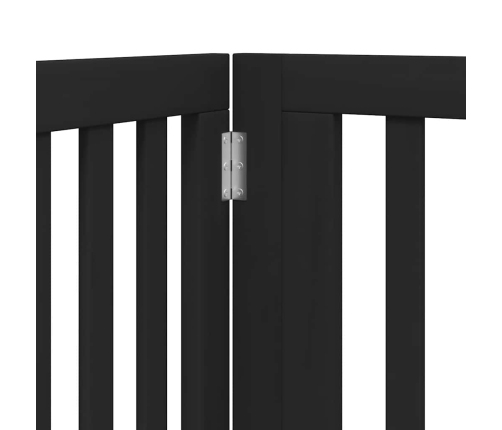 vidaXL suņu vārti ar durvīm, salokāmi, 10 paneļi, 800 cm, papeles koks