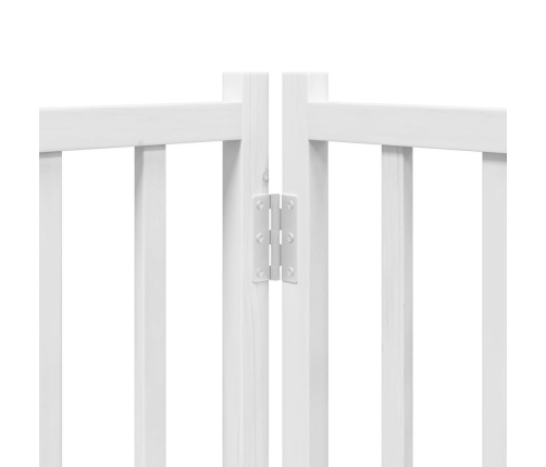 vidaXL suņu vārti ar durvīm, salokāmi, 12 paneļi, 600 cm, papeles koks