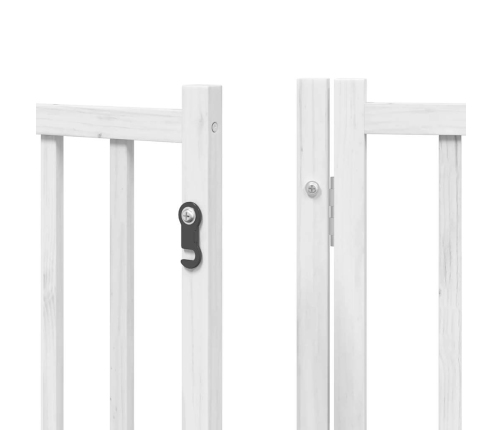 vidaXL suņu vārti ar durvīm, salokāmi, 12 paneļi, 600 cm, papeles koks