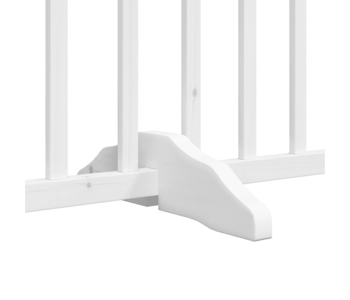 vidaXL suņu vārti ar durvīm, salokāmi, 15 paneļi, 750 cm, papeles koks