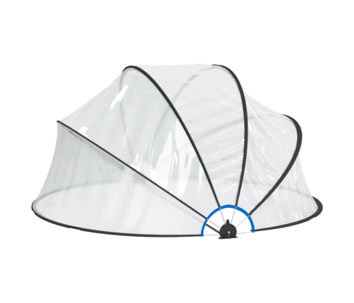 vidaXL baseina kupols, apaļš, 315x158 cm, PVC