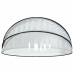 vidaXL baseina kupols, apaļš, 315x158 cm, PVC