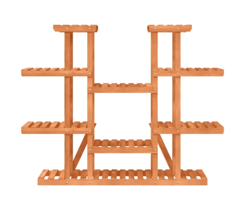 vidaXL puķu statīvs, 110x25x110,5 cm, egles masīvkoks