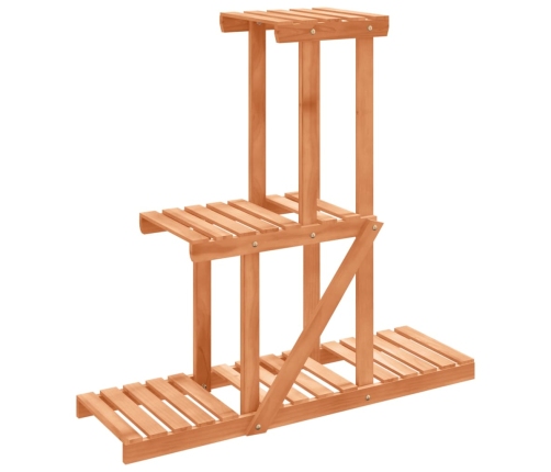 vidaXL puķu statīvs, 81x25x75,5 cm, egles masīvkoks