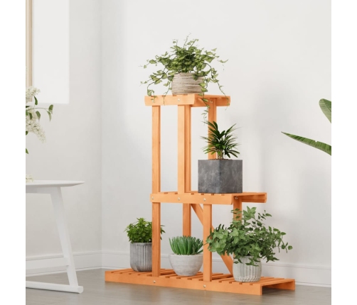 vidaXL puķu statīvs, 81x25x75,5 cm, egles masīvkoks