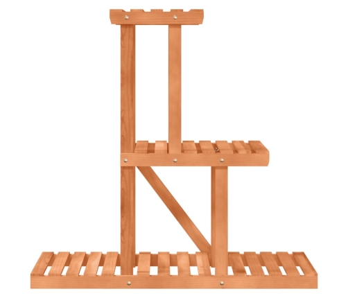 vidaXL puķu statīvs, 81x25x75,5 cm, egles masīvkoks