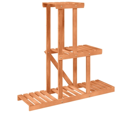 vidaXL puķu statīvs, 81x25x75,5 cm, egles masīvkoks